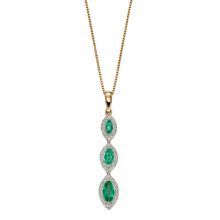 Emerald Drop Pendant Emerald In Yellow Gold